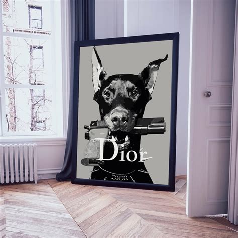 dior doberman with gun|Dior Doberman .